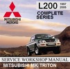 Thumbnail MITSUBISHI MK MJ TRITON 1997-2003 FACTORY WORKSHOP MANUAL