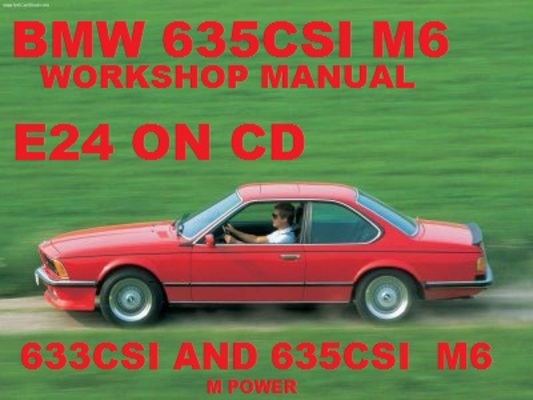 Product picture BMW 633CSI 635CSI E24 M6 COUPE WORKSHOP REPAIR  MANUAL