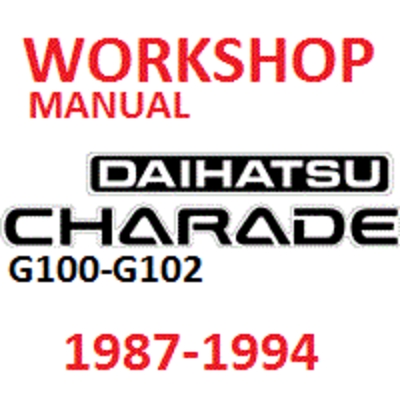 Product picture DIAHATSU CHARADE G100-G102 1987-94 WORKSHOP MANUAL