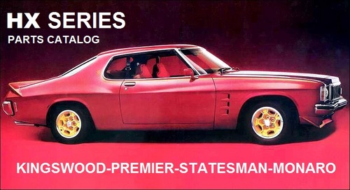 Product picture HOLDEN HX SERIES MONARO FACTORY PARTS  AND ASSEMBLY MANUAL