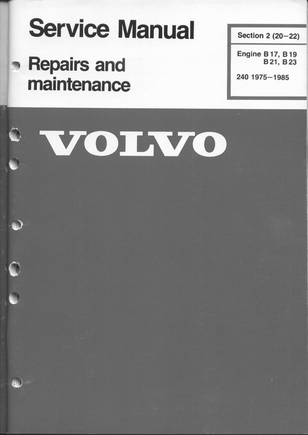 Product picture VOLVO PETROL B17 B19 B21 B23 1975-1985 240 244