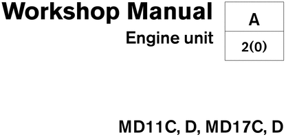 Product picture VOLVO PENTA MD11C,D and MD17C,D workshop repair manual